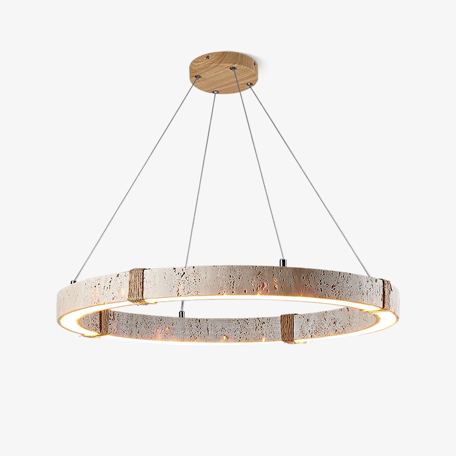 Alsilis Chandelier Minimaliste en Travertin - Neutralighting