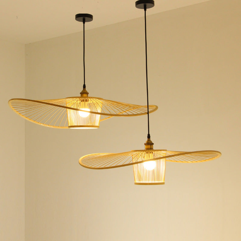 Ritta Moderne LED Suspension Bambou Salon Salle à manger - Neutralighting