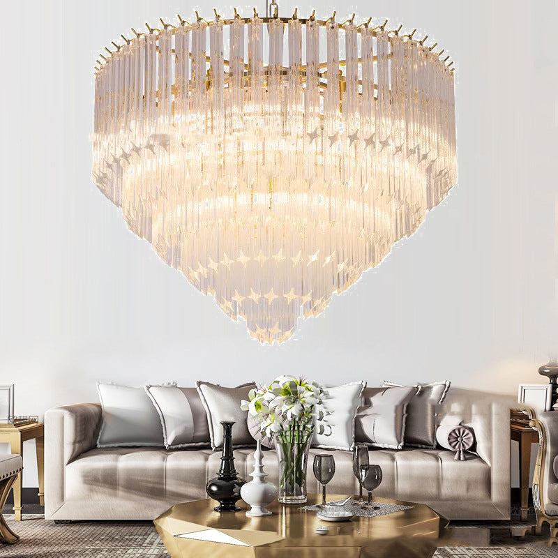 Silva Moderne Luxe Art LED Suspension Verre Salon - Neutralighting