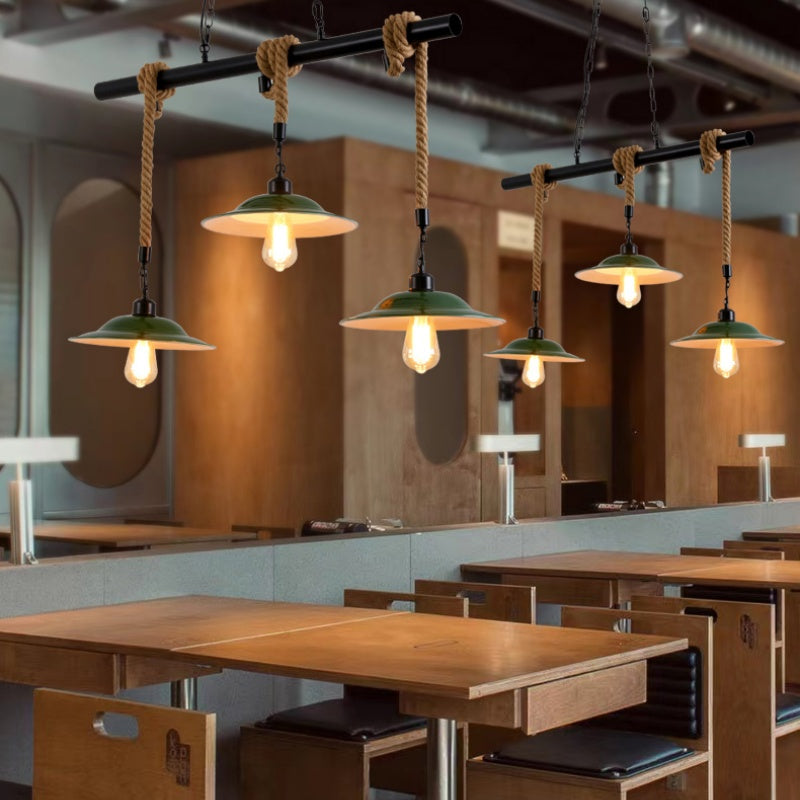 Epoch Vintage LED Suspension Vert Métal Cuisine/Salon/Salle À Manger - Neutralighting