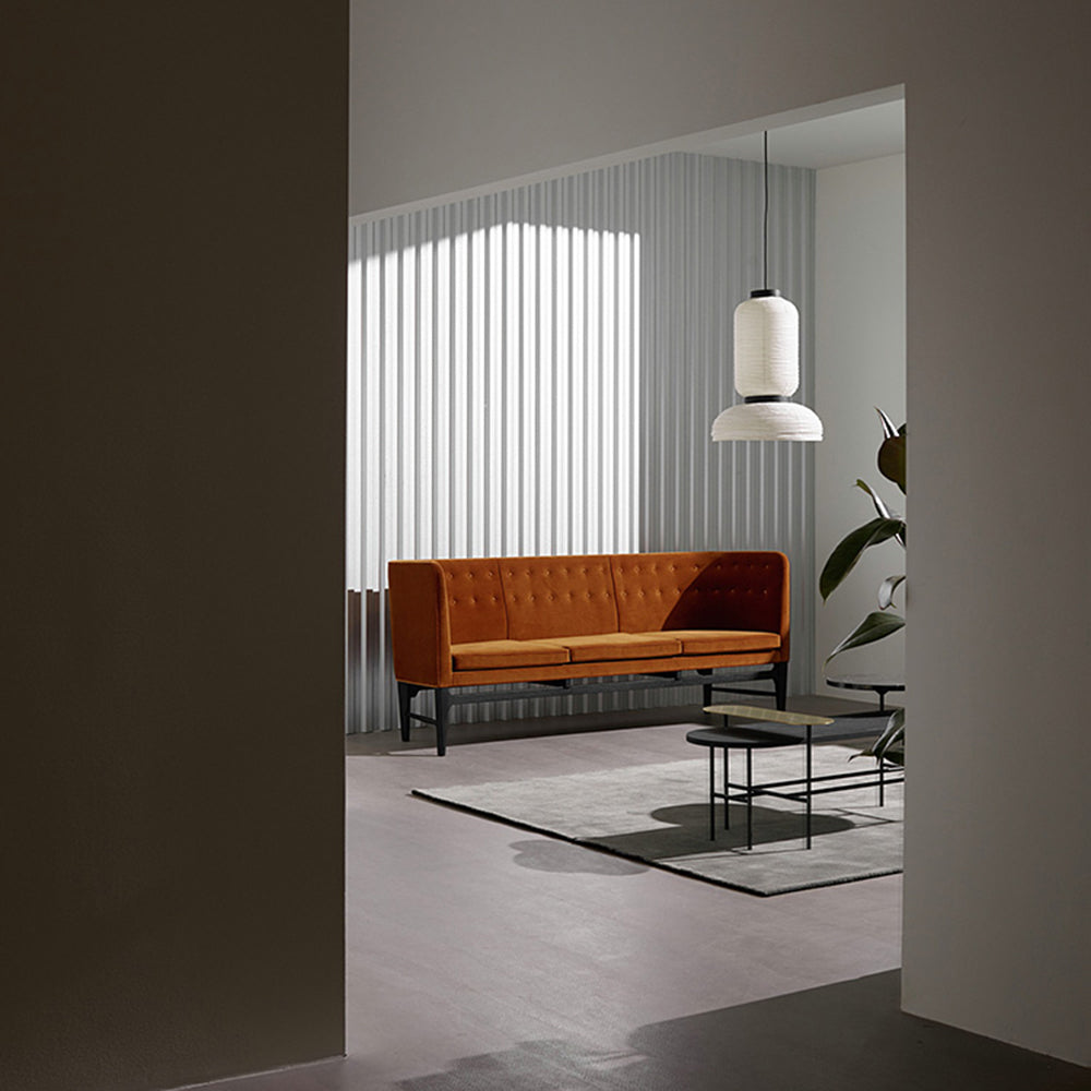 Ritta Suspension Vintage, Métal/Soie, Noir/Blanc, Chambre à Coucher - Neutralighting