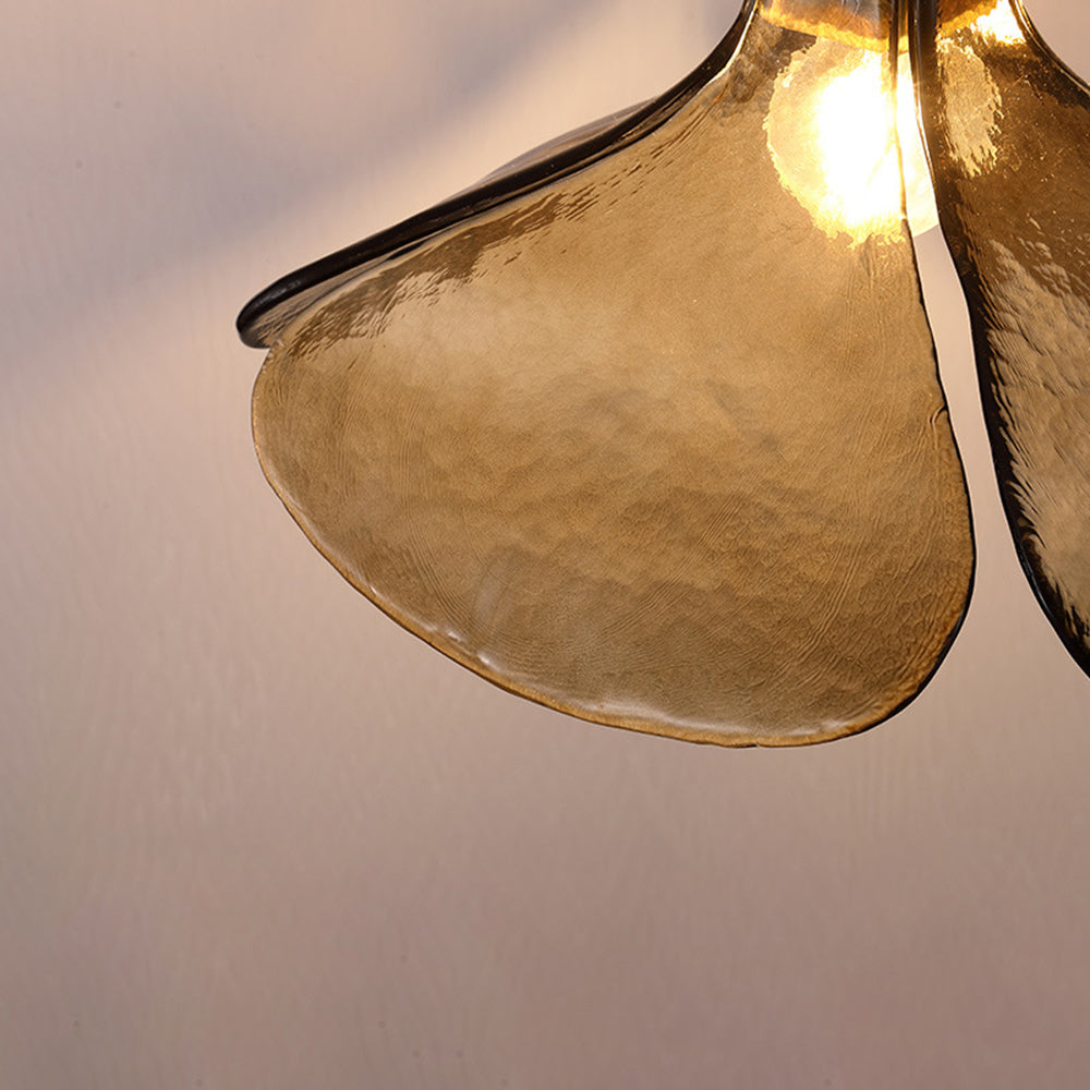 Arisha Suspension Fleur Vintage, Métal/Verre, Marron, Chambre à Coucher/Salon - Neutralighting