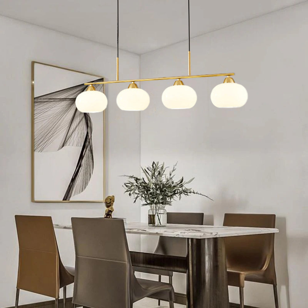 Valentina Suspension Multi Moderne, Métal/Verre, Noir/Or, Salon