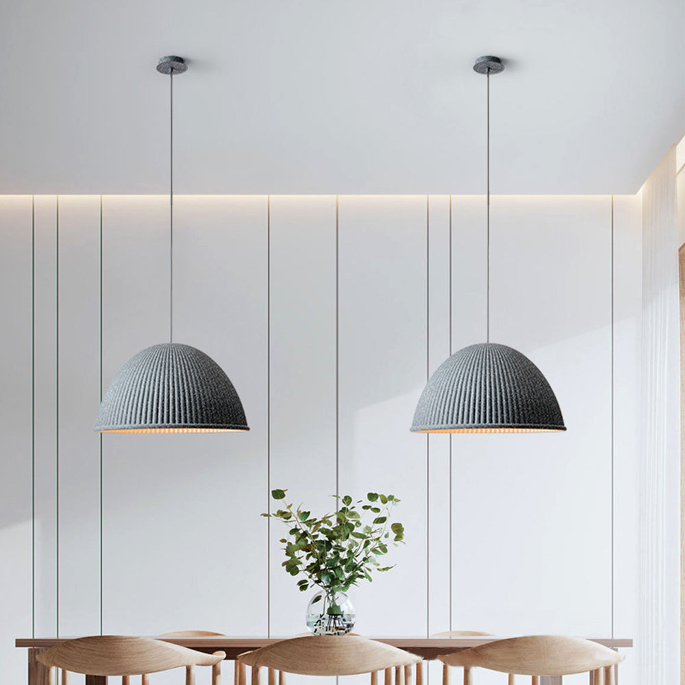 Valentina Suspension Dôme Moderne, Résine, Blanc/Noir/Gris, Librairie/Chambre à Coucher - Neutralighting