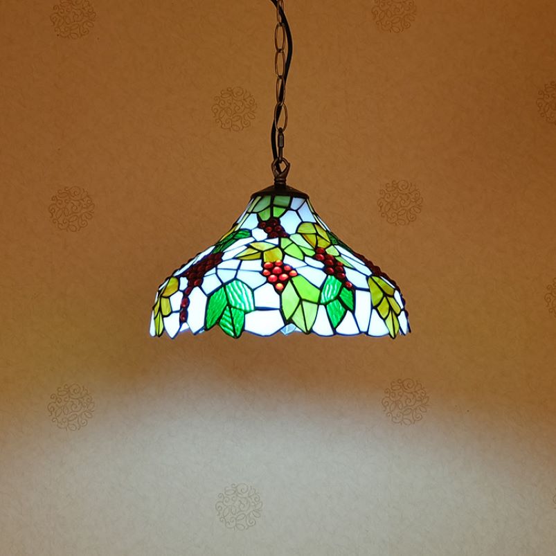 Tiffany Designer Suspension Métal Verre Salle À Manger - Neutralighting