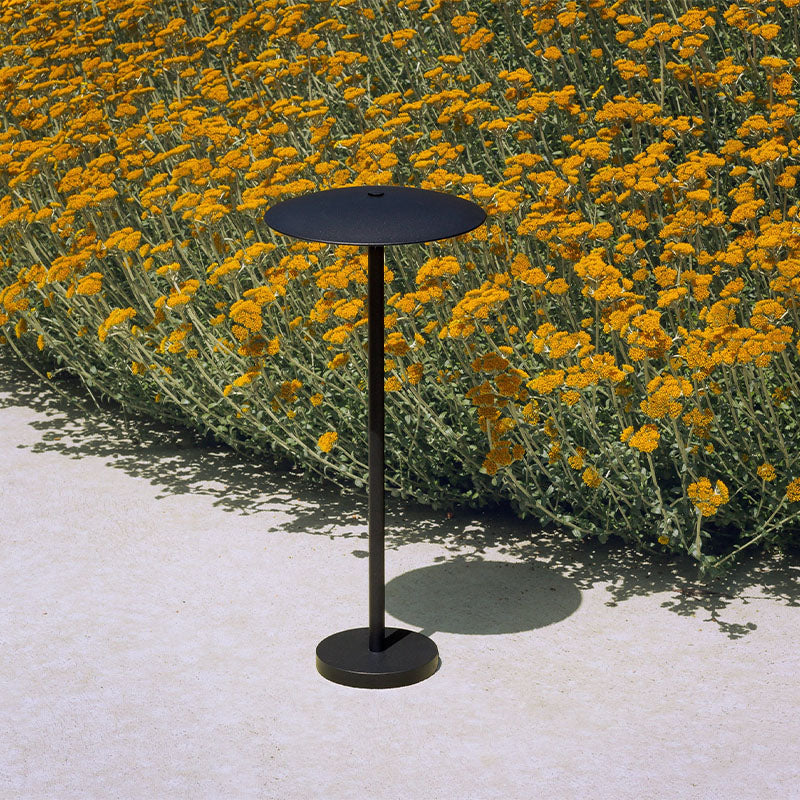 Arisha Lampadaire Parapluie Moderne, Métal, Noir/Café, Extérieur - Neutralighting