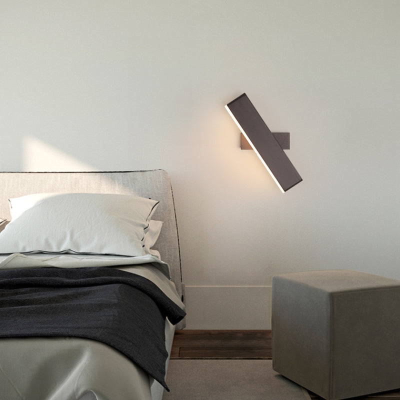 Arisha Applique Murale Rectangulaire Moderne, Métal, Noir/Or/Brun, Chambre - Neutralighting