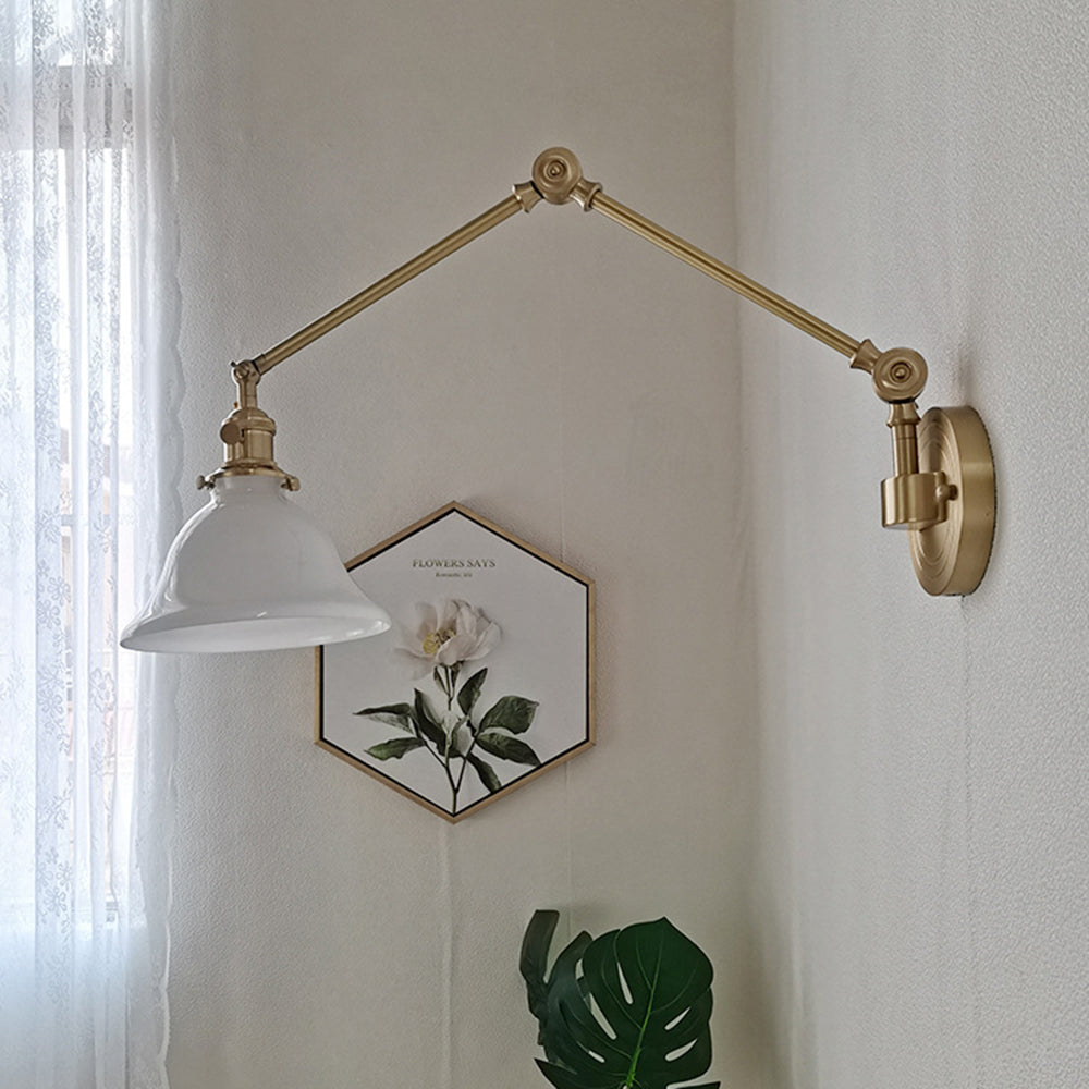 Epoch Applique Murale Vintage/Pliable, Vert/Blanc, Métal, Chambre - Neutralighting