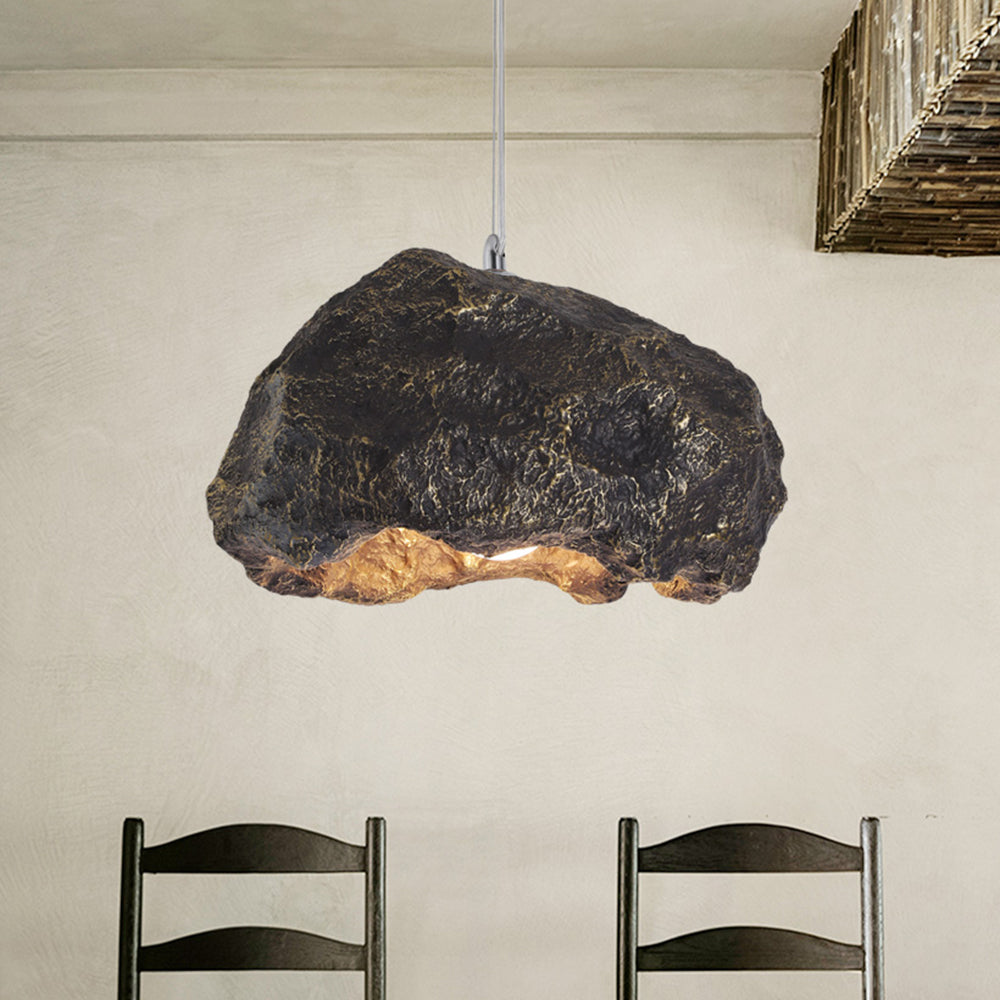 Avi Suspension Irrégulier Naturelle, Résine/Acrylique, Gris/Noir, Chambre - Neutralighting