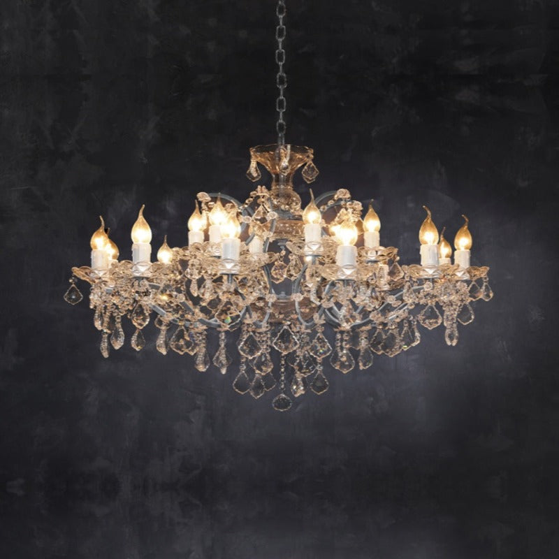 Silva Lustre décoratif Moderne, Métal/Cristal, Rouille, Salon