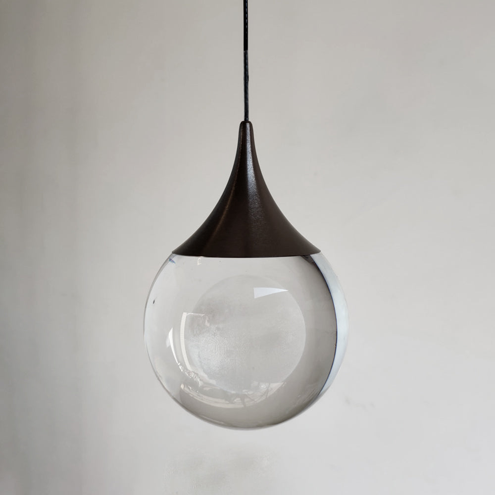 Aria Suspension Globe Inhabituel, Métal/Cristal, Noir/Blanc, Chevet/Salon - Neutralighting