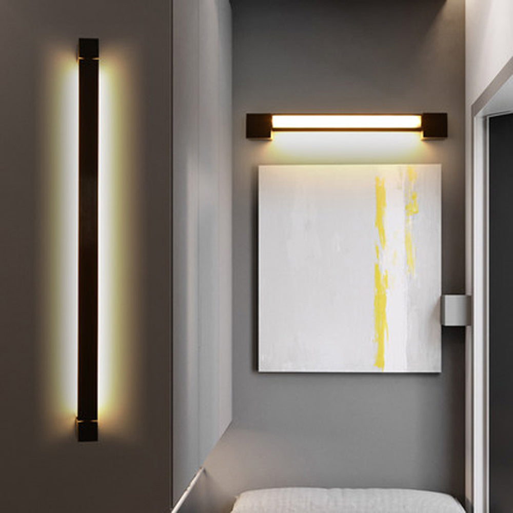 Ray Applique Murale Orientable à 350 Degrés Linéaire Moderne, Métal/Acrylique, Noir, Salon/Cuisine - Neutralighting