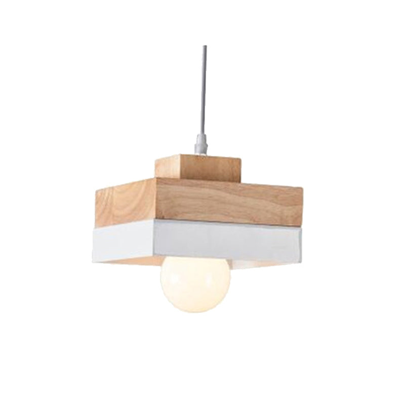Valentina Suspension, Métal/Bois, Noir/Blanc, Salle à Manger/Salon - Neutralighting
