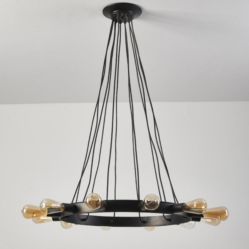 Silva Vintage LED Lustre Marron Métal Salon/Bar/Salle À Manger