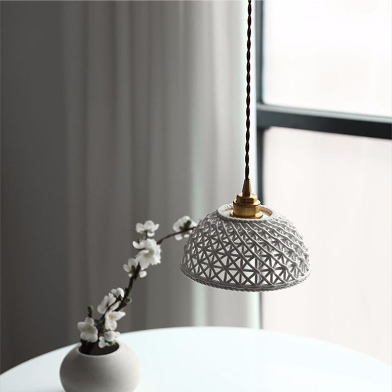 Valentina Suspension Luminaire Retro Nordique Métal/Céramique Chambre - Neutralighting