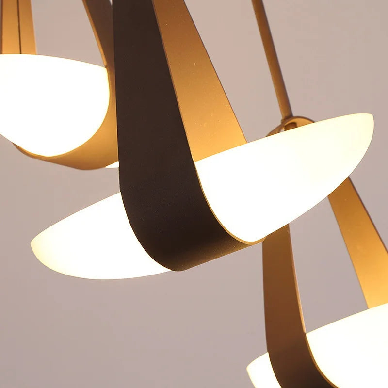 Valentina Suspension Luminaire Industrielle Rouge Verre Métal Salon - Neutralighting