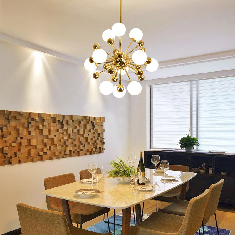 Silva Moderne LED Lustre Or Verre Salon/Chambre À Coucher/Salle À Manger