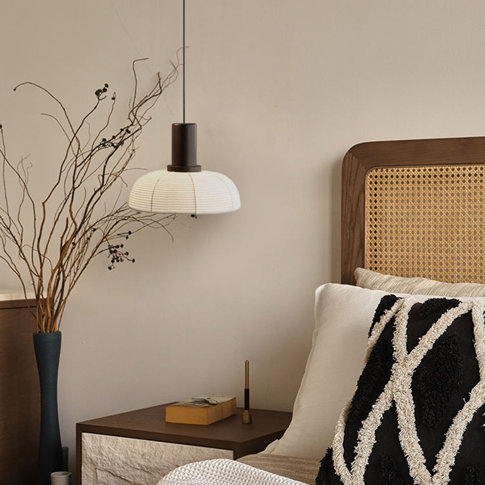 Ritta Suspension Bol Moderne, Metal/Tissu, Beige, Salon - Neutralighting