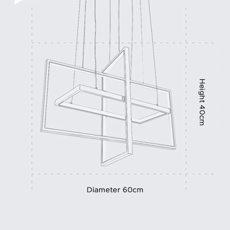 Arisha Luminaires Suspension Géométriques Postmoderne - Neutralighting