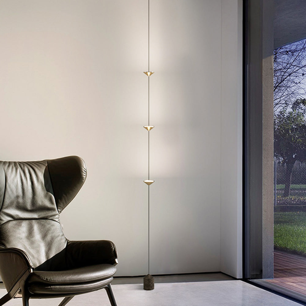 Ray Lampadaire Linéaire Minimaliste, 3 Ampoules, Chambre - Neutralighting