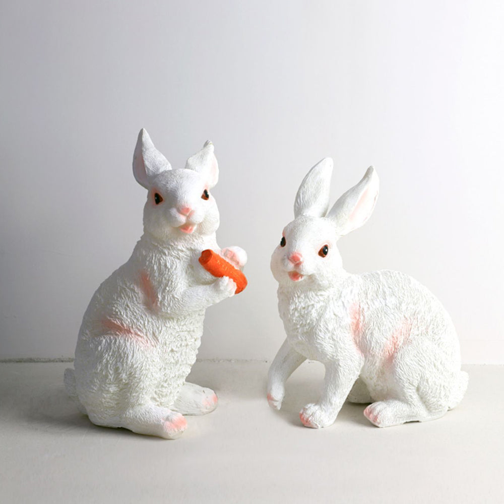 Arisha Lampadaire Lapin Moderne, Résine, Blanc, Extérieur - Neutralighting