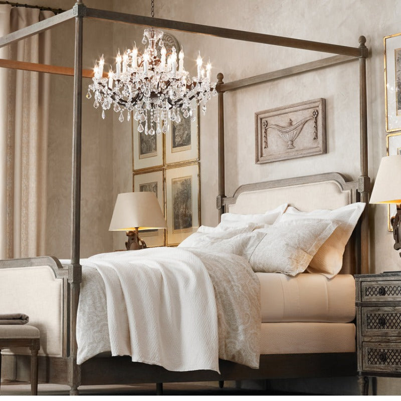 Silva Lustre décoratif Moderne, Métal/Cristal, Rouille, Salon