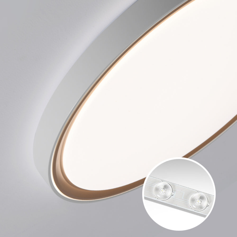 Arisha Plafonnier Carré/Rond Moderne, Métal/Acrylique, Doré, Salon - Neutralighting