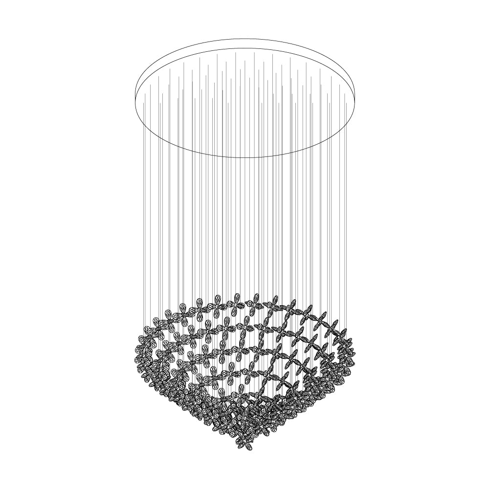 Lustra Chandelier Cristal Papillon Bouquet Floral - Neutralighting