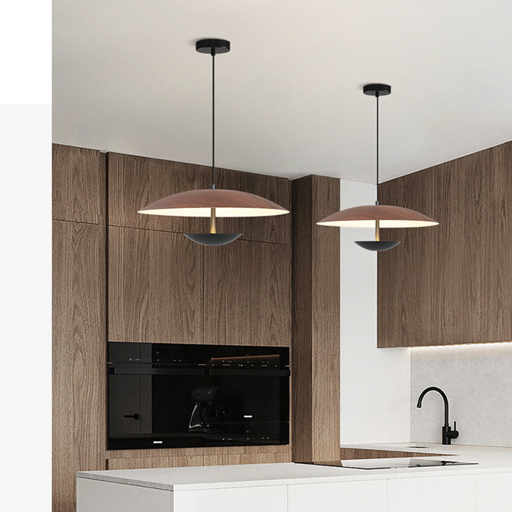 Zephy Suspension Dôme Traditionnelle. Bois/Marron. Salon/Salle à Manger - Neutralighting