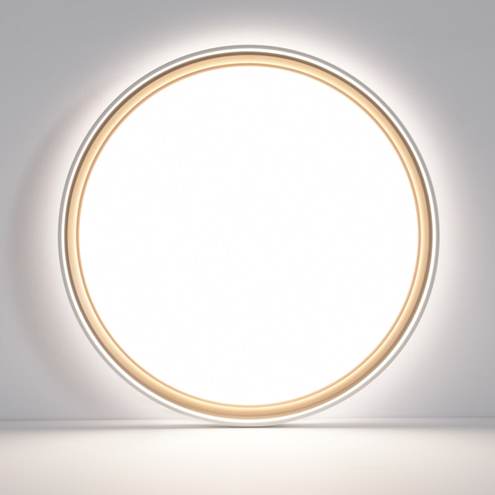 Arisha Plafonnier Carré/Rond Moderne, Métal/Acrylique, Doré, Salon - Neutralighting