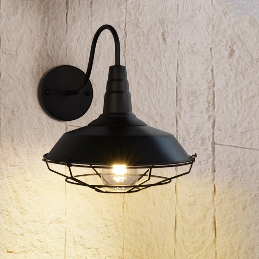 Silva Applique Murale Landerne Vintage, 3 Style, Métal/Verre, Noir, Cour - Neutralighting