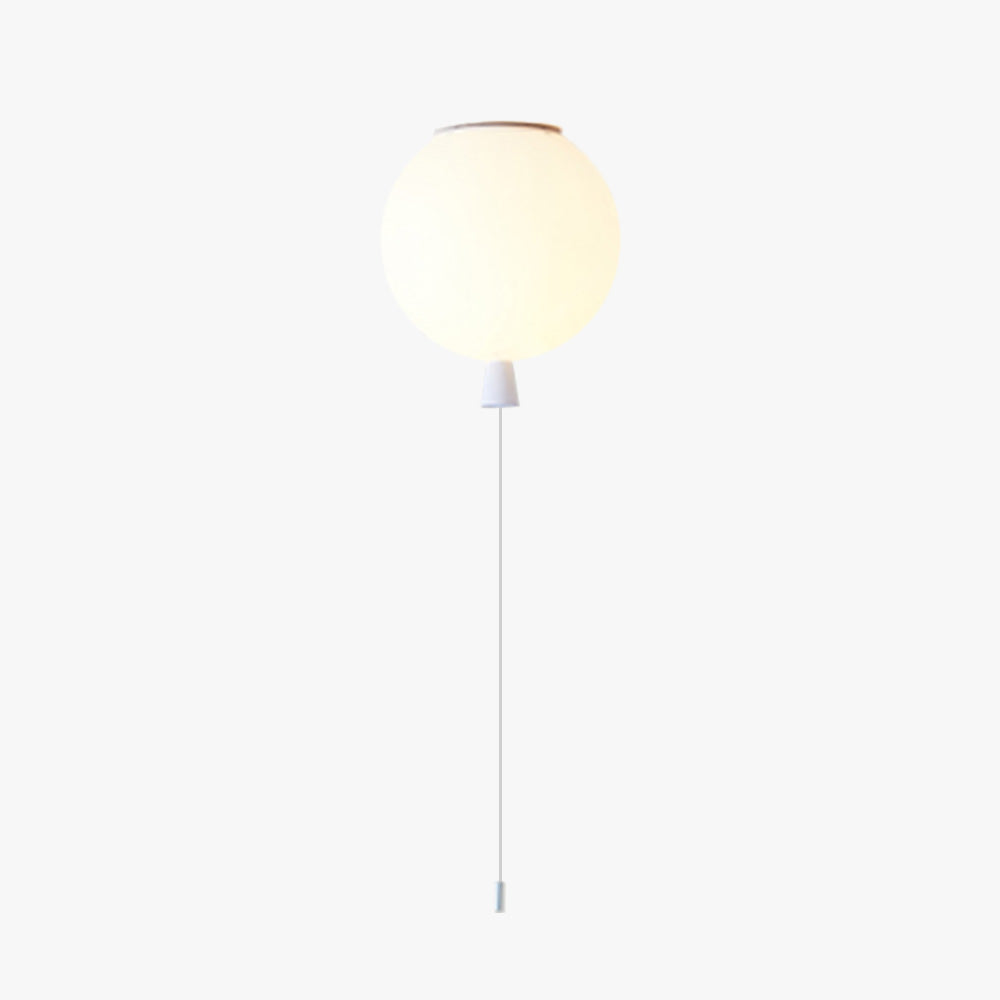 Aria Plafonnier Ballon Moderne, Accylique, Blanc/Jaune/Orange/Rouge/Rose, Chambre
