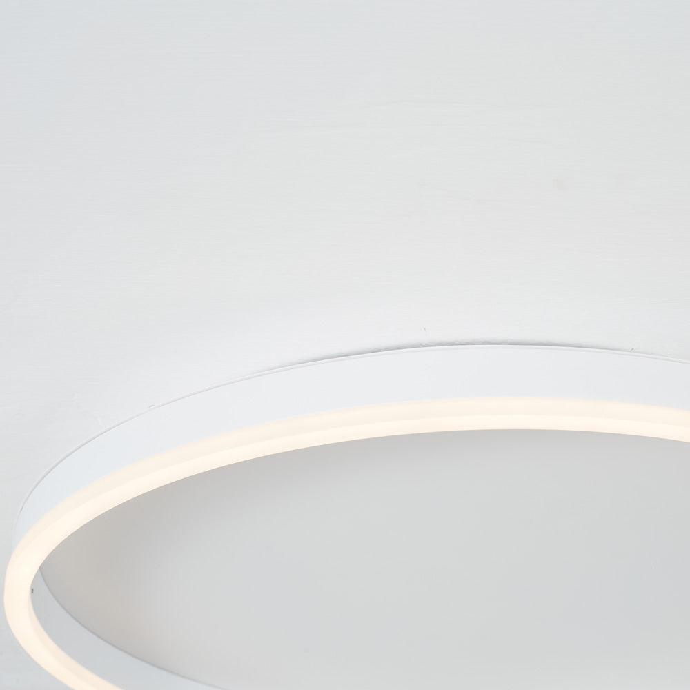 Arisha Plafonnier Anneau Simple Moderne Métal Noir/Blanc/Doré Salon/Salle à Manger - Neutralighting