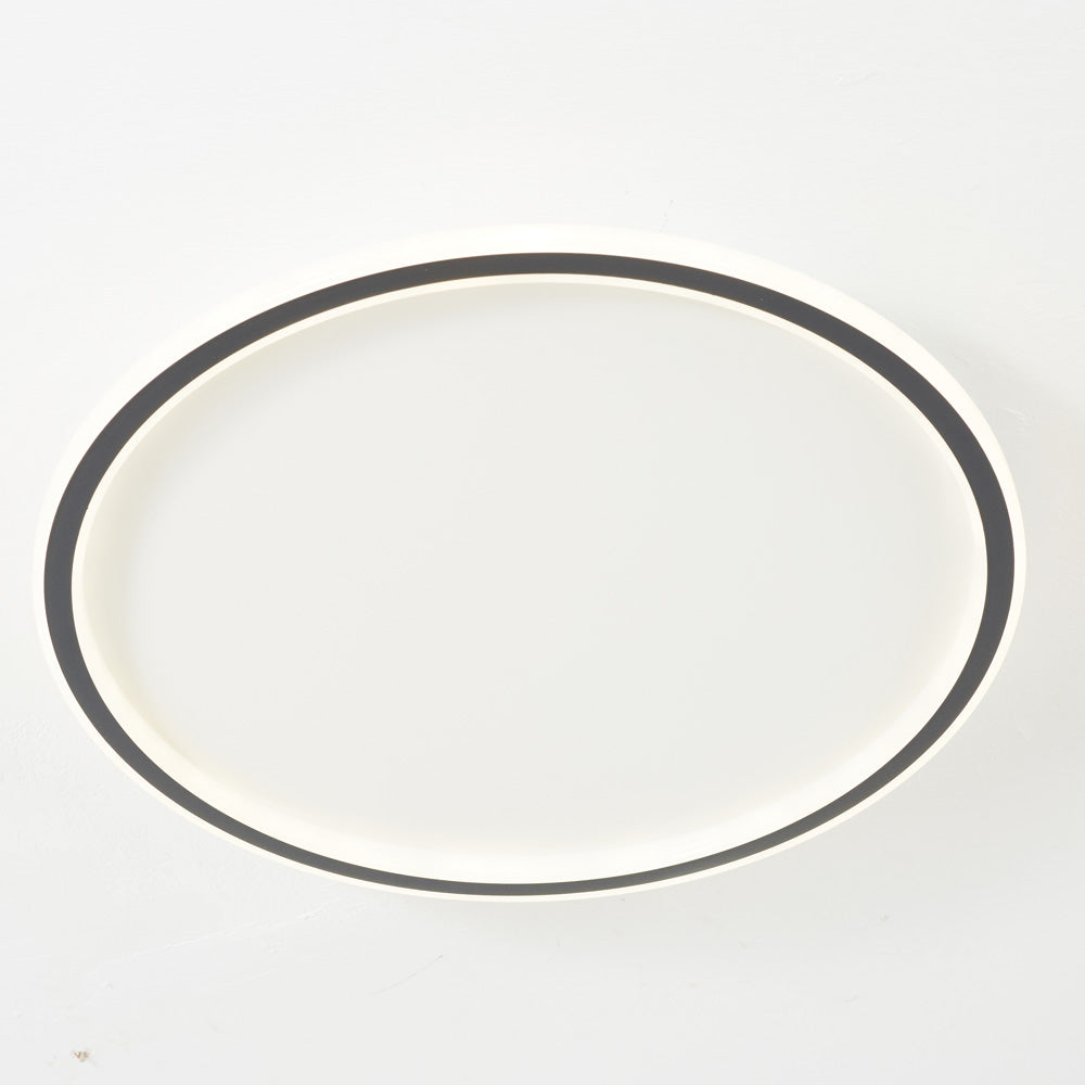 Quasso Plafonnier Rond ModerneBlanc/Noir. Salon - Neutralighting