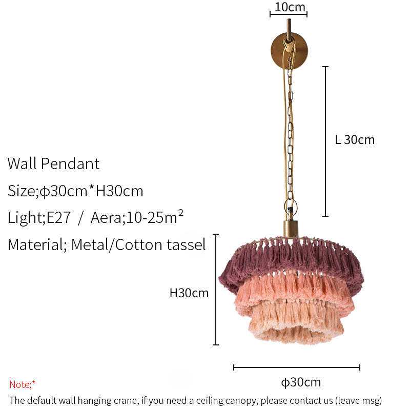 Ritta Suspension Nuage Retro, Metal/Tissu, Rose/Beige/Violet, Salon - Neutralighting