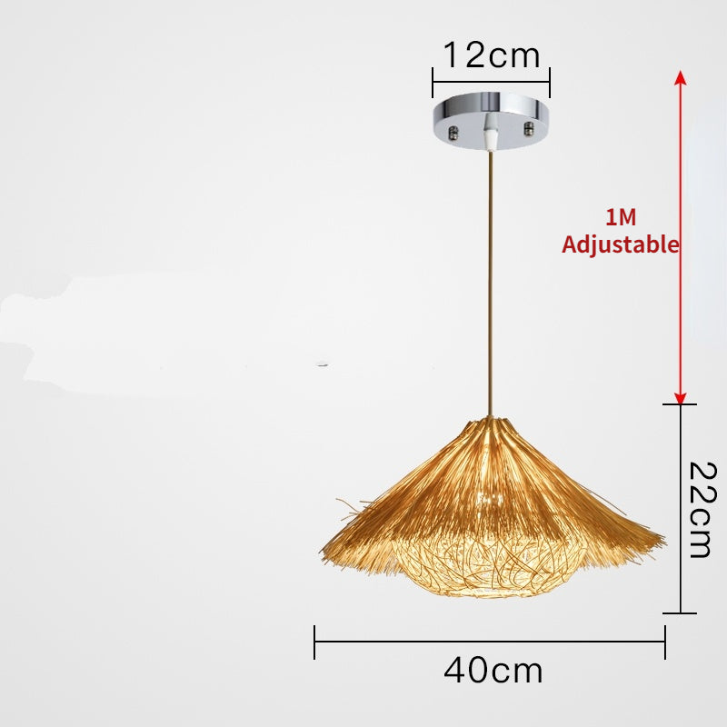 Suspension en rotin tissé à la main - Neutralighting