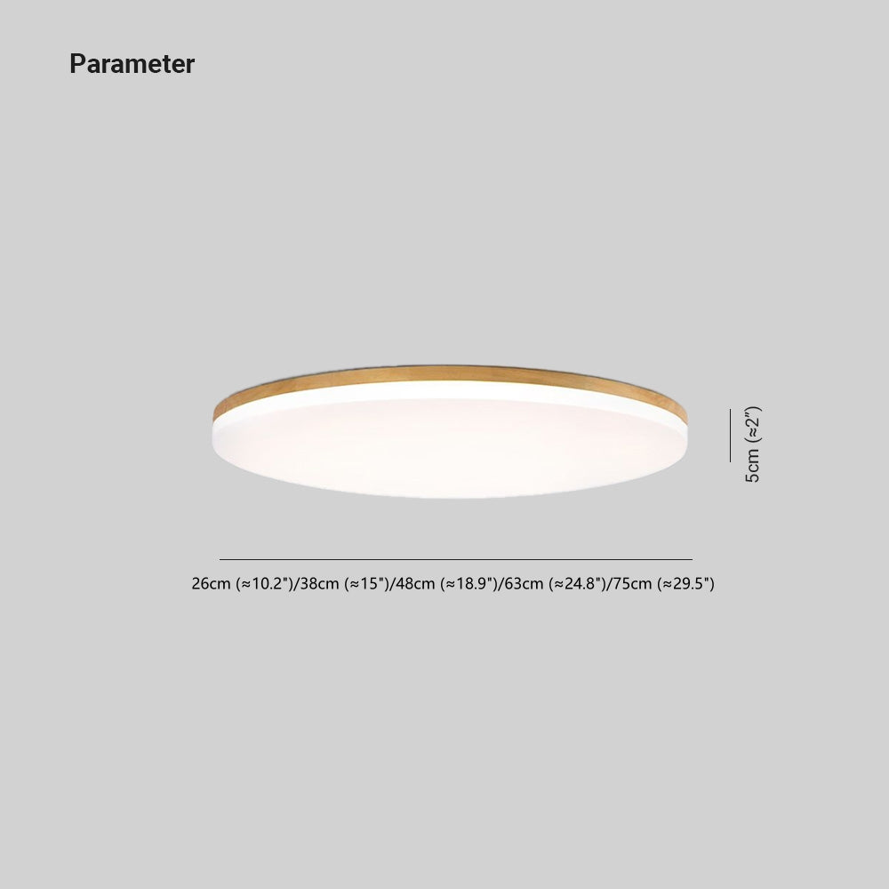 Eilo Plafonnier LED Grande Rond Moderne Bois - Neutralighting