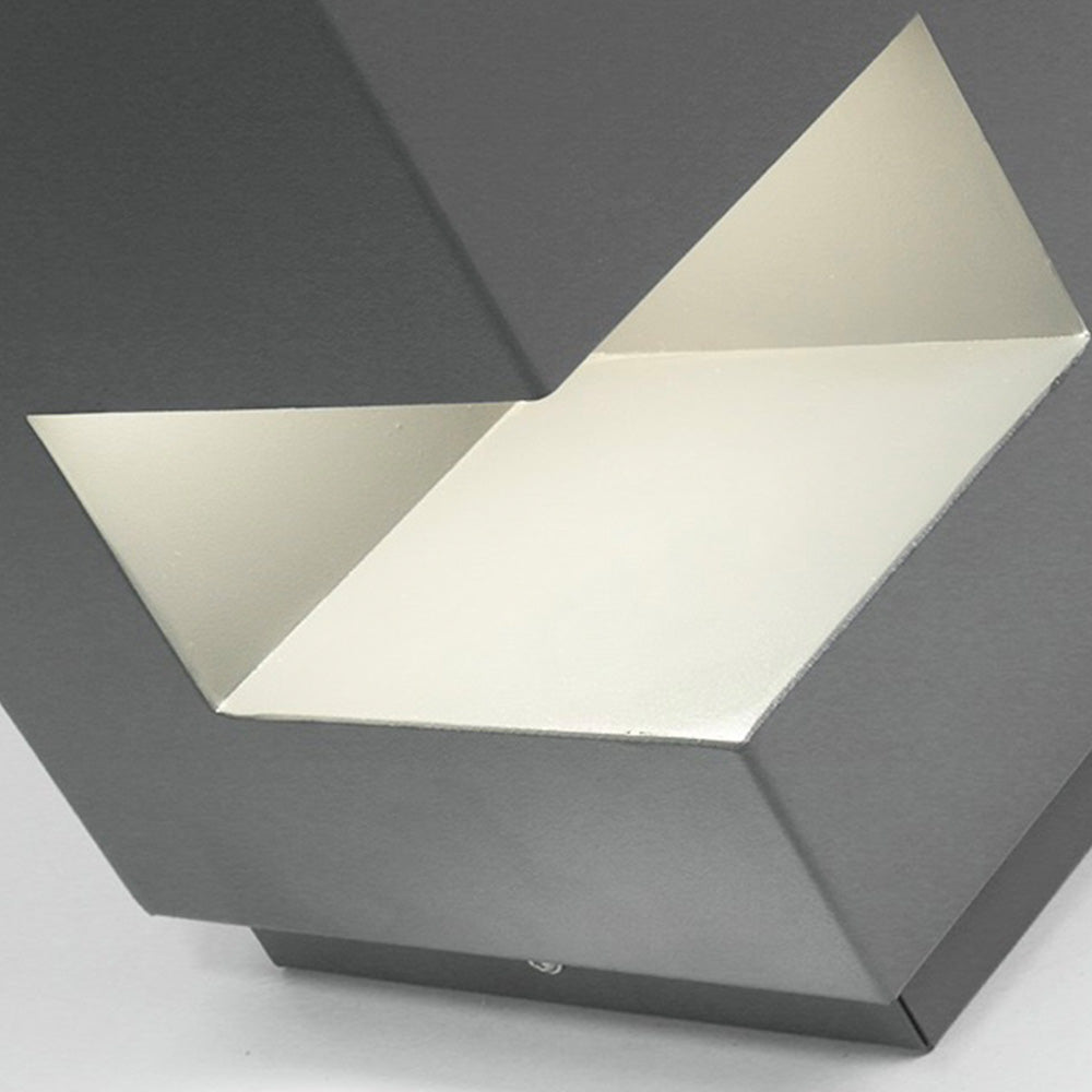 Ray Lampadaire Cube Moderne, Métal, Noir, Allée