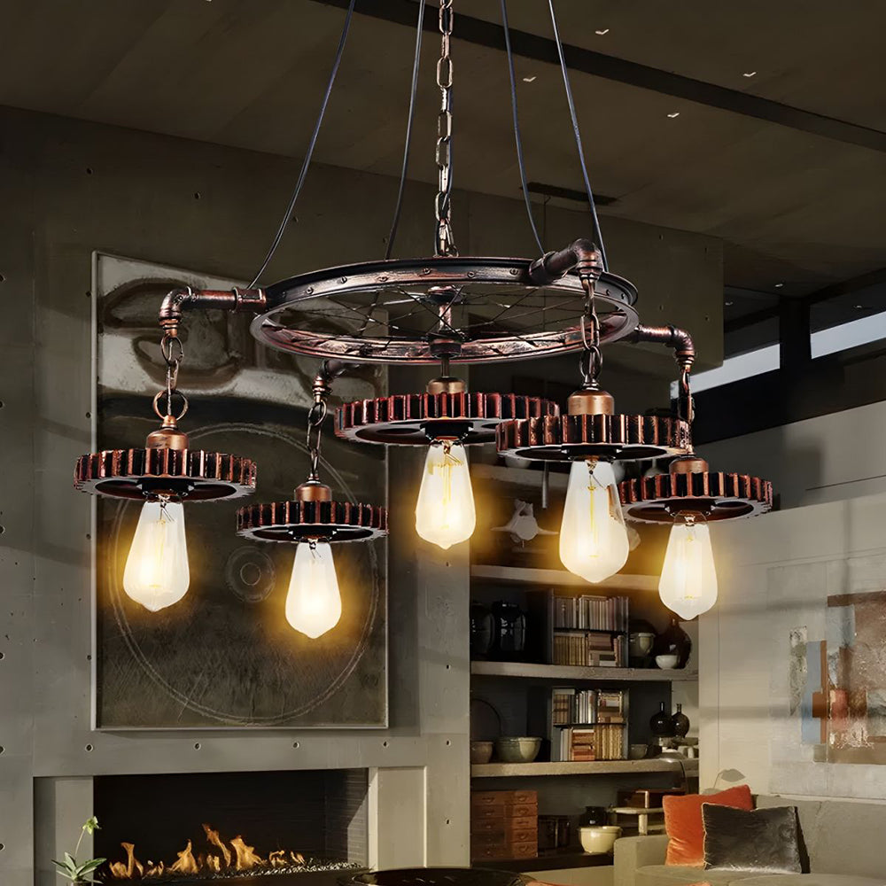 Silva Industriel Suspension Métal Bronze Chambre à Coucher - Neutralighting