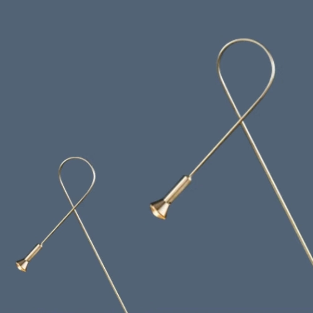 Arisha Linéaire Moderne LED Lampadaire Doré Or Métal/Acrylique Extérieur - Neutralighting