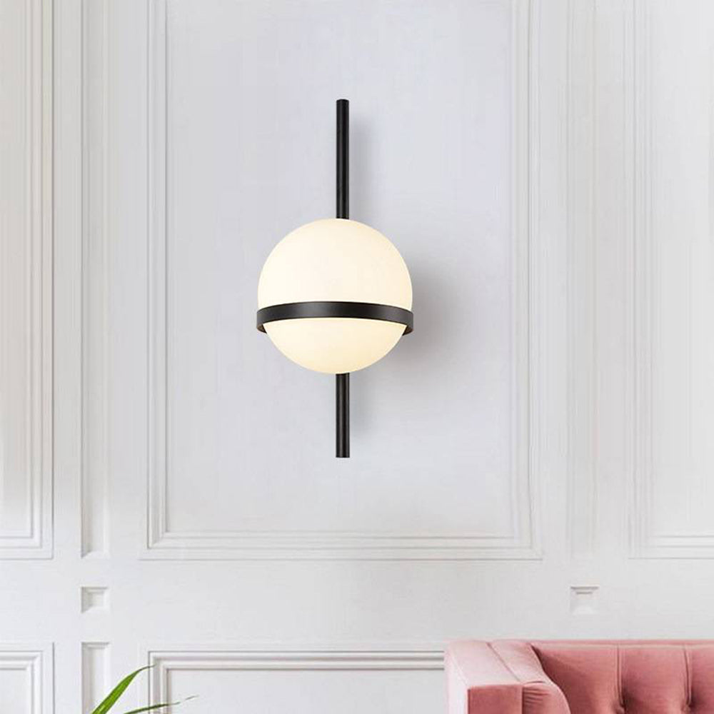 Valentina Applique Extérieure Boule Contemporaine, Câble/Solaire, Métal/Acrylique, Terrasse - Neutralighting