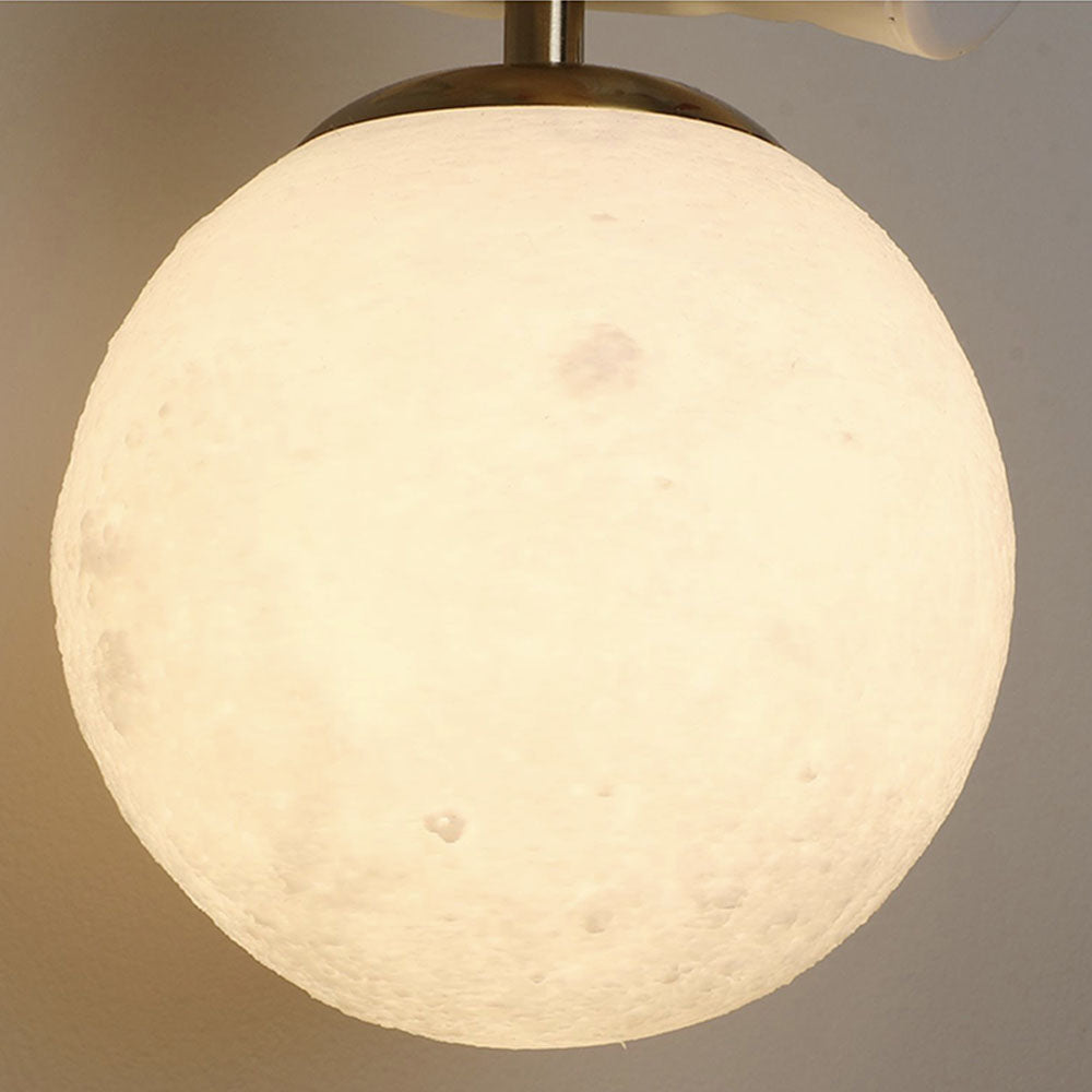 Aria Suspesion Globe Moderne, Metal/Verre, Blanc/Bleu, Chambre - Neutralighting