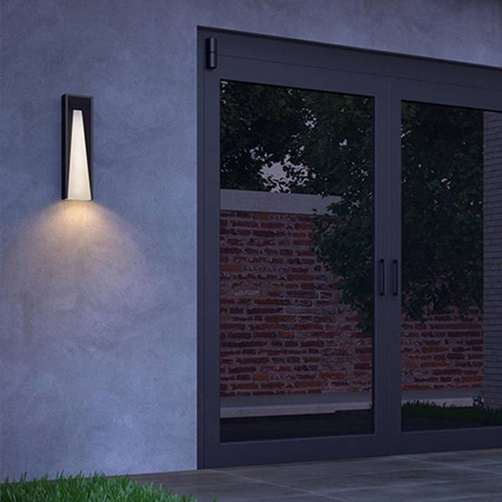 Ray Moderne LED Applique Murale Noir/Gris Métal Extérieur - Neutralighting