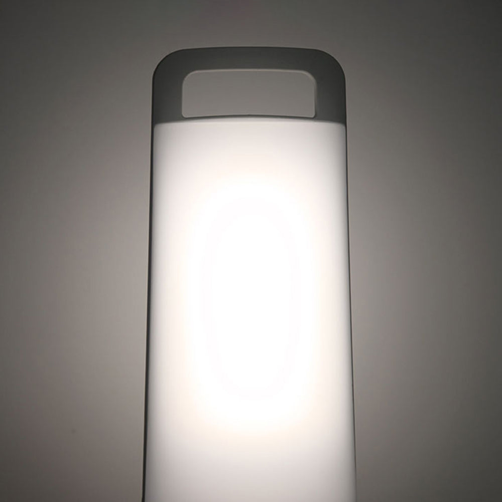 Ray Lampe de Table Cylindre Moderne, Acrylique, Gris/Blanc/Vert/Orange, Jardin