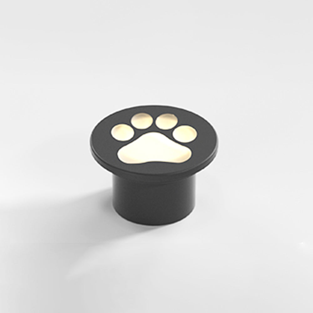 Aria Lampe Extérieure au Sol Patte de chat Moderne, Métal, Gris, Cour - Neutralighting