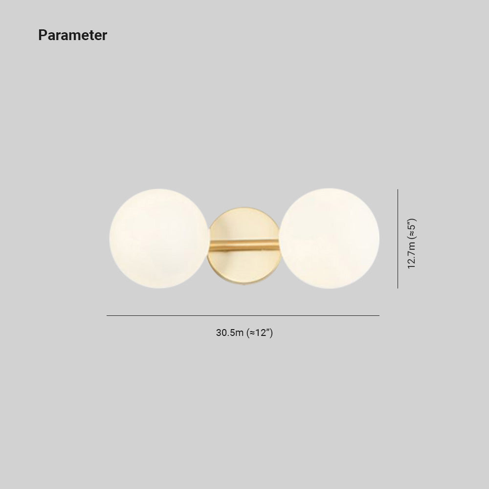 Valentina Applique Murale à miroir LED Vanity Métal Verre Simple Blanc Salle de Bain - Neutralighting