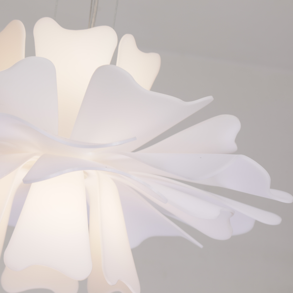 Niva Suspension Fleur Moderne Blanc Salon - Neutralighting