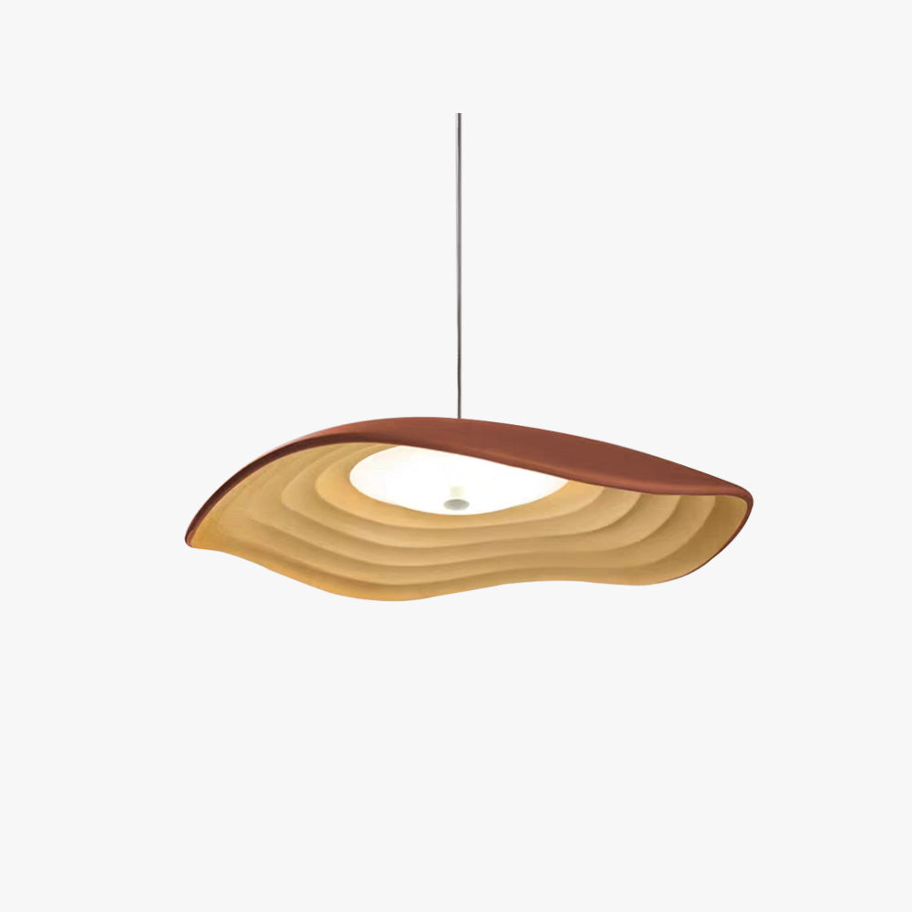 Arisha Suspension Ronde Nordique, Résine, Blanc/Orange/Noir, Salle à Manger/Cuisine - Neutralighting