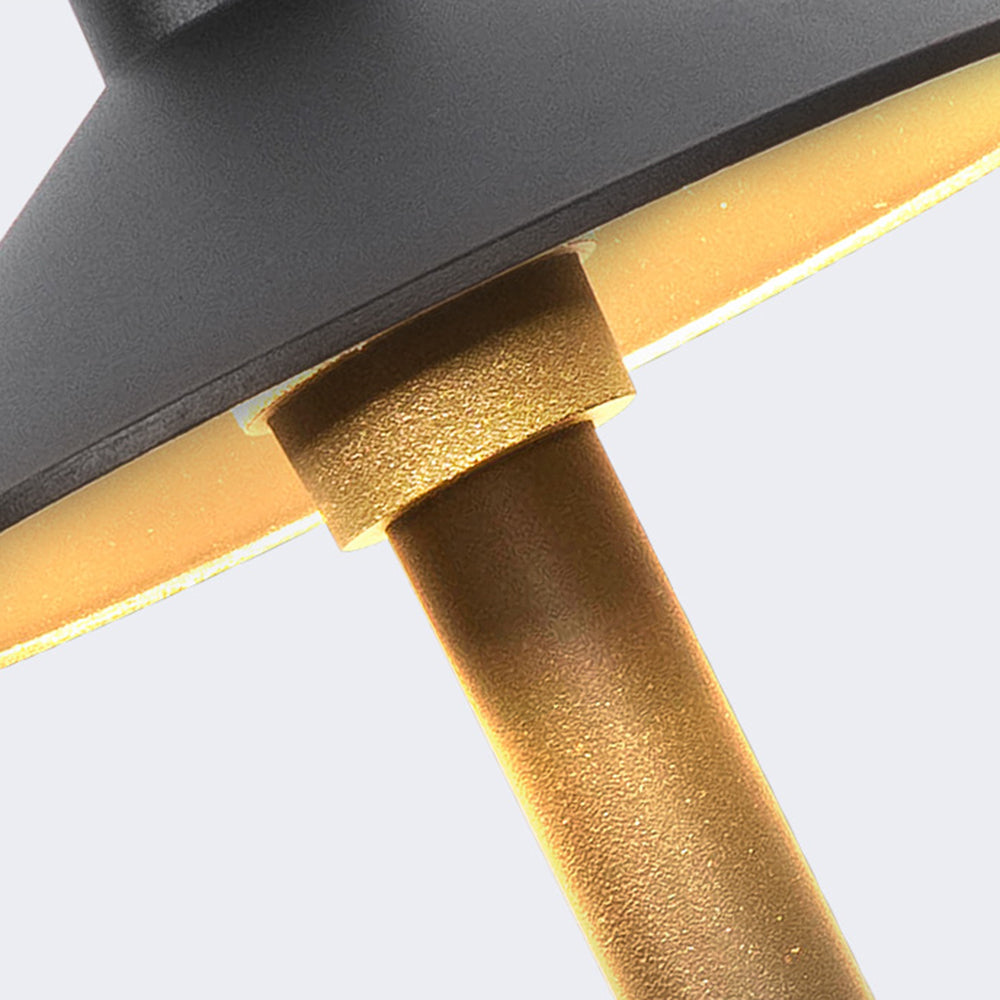 Arisha Extérieure Chapeau Moderne, Métal, Noir, Extérieur - Neutralighting