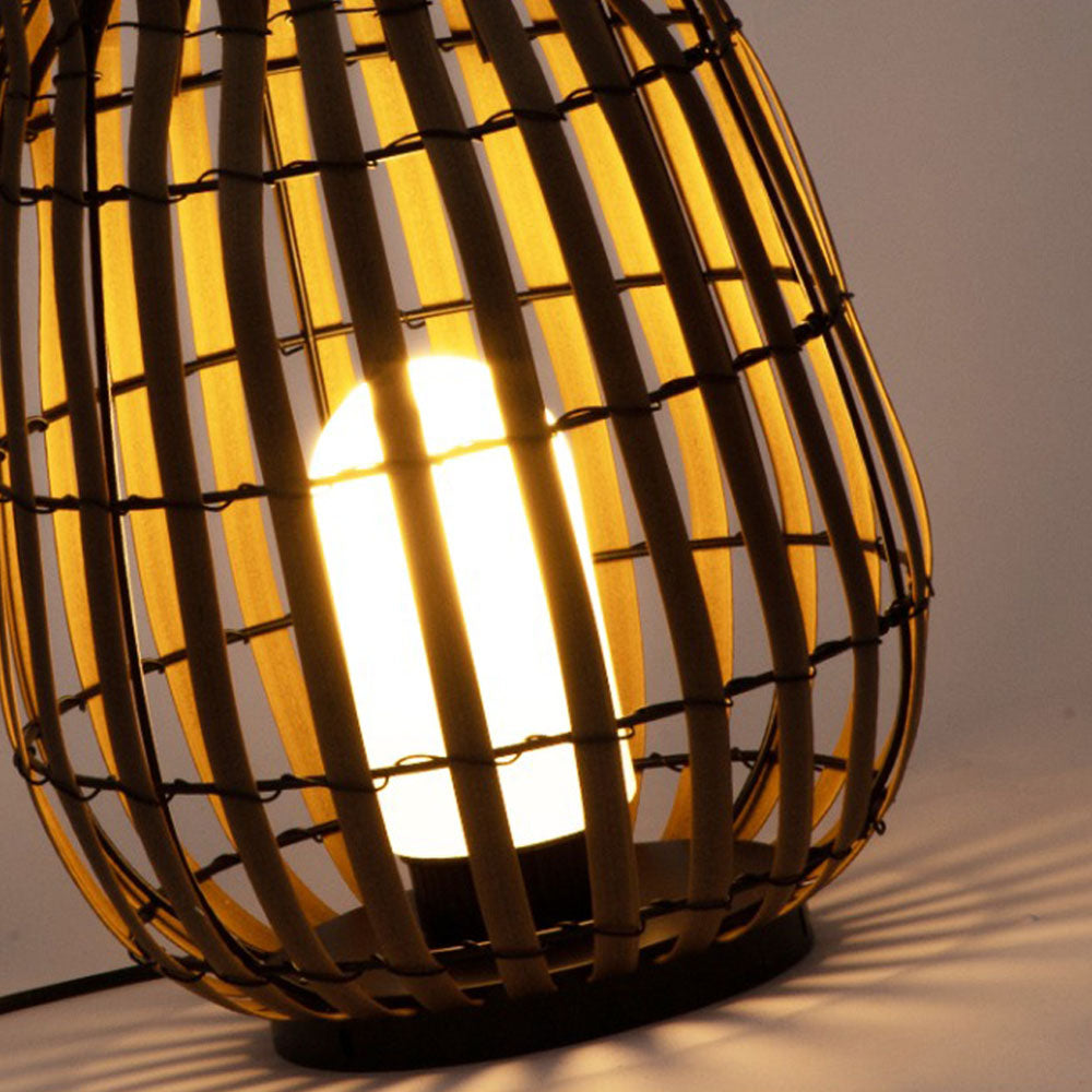 Ray Lampadaire Cylindre Vintage, Bois, Bois, Allée